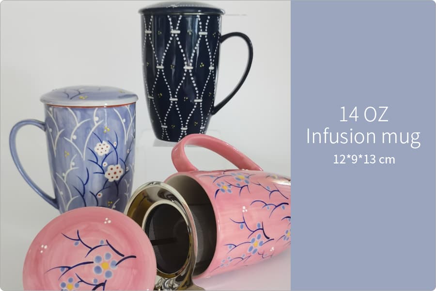 14oz tea infuser mug